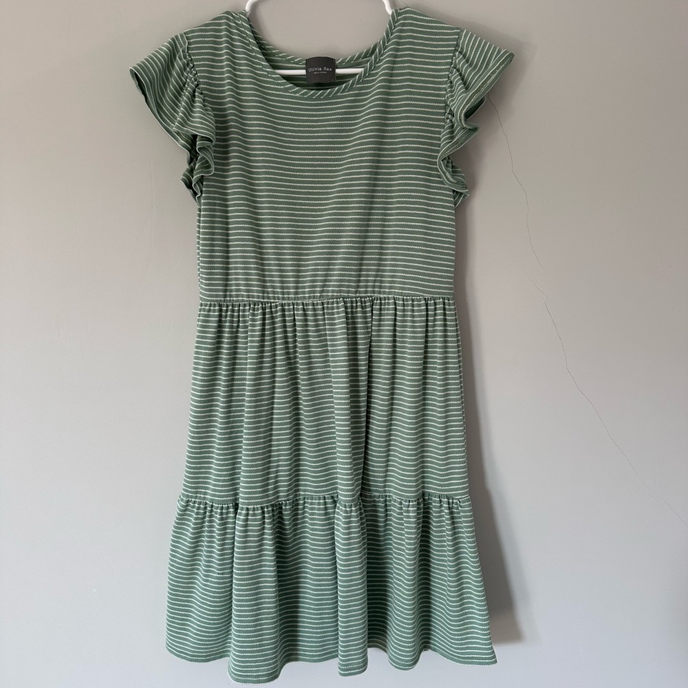 Olivia Rae Green Cap Sleeve Mini Dress